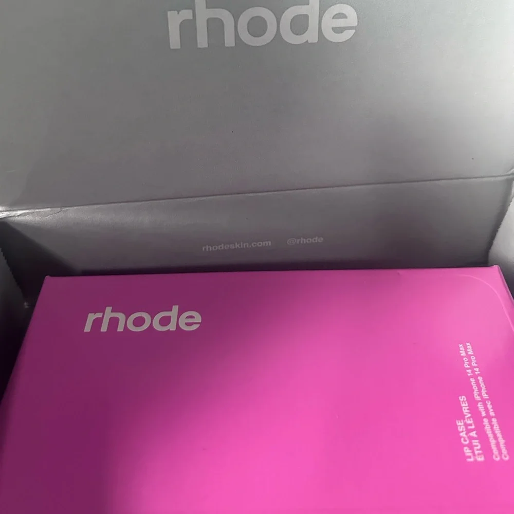 RHODE Hot Pink Lip Gloss Phone Case iPhone 14 Pro Max